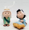 Peanuts Pageant Porcelain Set of 2 Hallmark Keepsake Ornament Set