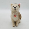 Steiff Snow Fox Xorry Plush White Alpaca Fur and Glass Eyes 035340