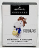 Peanuts Werewolf Snoopy Mini Hallmark Keepsake Ornament 2022