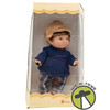 Magic Baby Boy Brunette Doll In Navy Outfit and Corduroy Hat 2002 No. 10025
