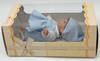 Magic Baby Boy Brunette Doll In Blue Outfit and Hat 2002 No. 10023 New