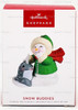 Snow Buddies Snowman and Narwhal Hallmark Keepsake Christmas Ornament 2022