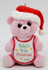 Baby's First Christmas 2021 Pink Bear Hallmark Keepsake Christmas Ornament