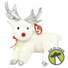 Ty Beanie Babies Sleighbelle the Reindeer White Winter Christmas Plush