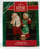 Popcorn Party Mr and Mrs Claus Hallmark Keepsake Ornament 1990 New QX439-3