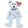 Ty Beanie Babies Flaky the Bear with Silver Snowflakes Christmas Plush 2002