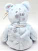 Ty Beanie Babies Flaky the Bear with Silver Snowflakes Christmas Plush 2002