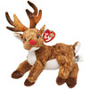 Ty Beanie Babies Roxie the Reindeer Red Nose Version Christmas Plush 2000
