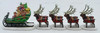 Department 56 Sleigh & Eight Tiny Reindeer North Pole Series Figurines
