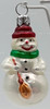 Lil Snowman Hand-Blown Glass Hallmark Keepsake Ornament 2000 New QGN4351