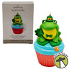 Hallmark Keepsakes Lucky Leap-Rechaun Frog Cupcake Christmas Ornament NEW