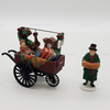 Department 56 "Chelsea Market Curiosities Monger & Cart" Set of 2 Retired NEW
