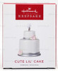 Hallmark Keepsake Miniature Christmas Ornament Cute Lil' Cake 2022