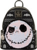 The Nightmare Before Christmas Jack Skellington Sequin Mini Backpack Loungefly