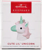 Hallmark Miniature Unicorn Ornament Cute Lil' Unicorn 2022