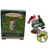 Gearing Up For Christmas Robot Elf Miniature Hallmark Keepsake Ornament 2001 New
