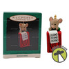 Cheese Please Mouse Miniature Hallmark Keepsake Ornament New 1993 QXM4072