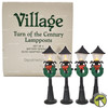 Department 56 Turn of the Century Lampposts Set of 4 Village Accessories