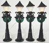 Department 56 Turn of the Century Lampposts Set of 4 Village Accessories