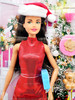 Barbie Santa Doll Brunette 2023 Mattel HJX96