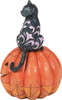 Jim Shore Heartwood Creek Black Cat on Pumpkin LED Purr-fect Pumpkin Figurine