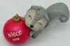 Niece 2015 Squirrel Holding Red Ball Hallmark Keepsake Ornament New QGO1299