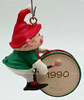 Hark! It's Herald! Elf Playing Drum Hallmark Keepsake Ornament New 1990 QX4463