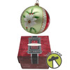 White Poinsettias Blown Glass Ball Hallmark Keepsake Ornament 1998 New QBG6923