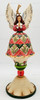 Jim Shore Heartwood Creek Christmas Peace Closed Arms Finial Angel Figurine