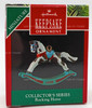 Rocking Horse White Miniature Hallmark Keepsake Ornament 1990 New QXM5743