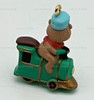 All Aboard Bear Train Miniature Hallmark Keepsake Ornament New 1991 QXM5869