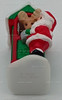 Feeding Time Santa & Reindeer Miniature Hallmark Keepsake Ornament New 1992