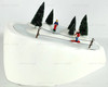 Department 56 Village Animated Ski Slope Accessory & Figurines New 1998 #52733