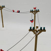 Department 56 Village Telephone Poles Set of 6 Village Accessory 52656 NEW