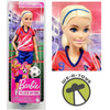 Soccer Player Barbie Doll with Blonde Ponytail #9 Uniform 2021 Mattel HCN17