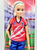 Soccer Player Barbie Doll with Blonde Ponytail #9 Uniform 2021 Mattel HCN17