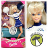 University Barbie Doll Connecticut Huskies Cheerleader 1996 Mattel 19866