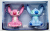 Disney Ceramics Stitch and Angel Salt and Pepper Shaker Set Enesco 28659
