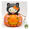 Sanrio by Jim Shore Halloween Hello Kitty Black Cat LED Pumpkin Lit Figure