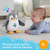 Fisher Price Baby Tummy Time Toy Flap & Wobble Penguin Electronic Plush