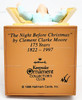 Hallmark Keepsake Ornament Away to the Window 1997 Collector's Club