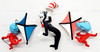 Hallmark Miniature Keepsake Ornaments The Cat in the Hat Things One & Two 2001