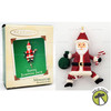 Hallmark Miniature Keepsake Ornament Santa Jumping Jack 2002