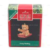 Hallmark Keepsakes 1990 Going Sledding Teddy Bear Christmas Ornament NEW