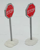 Department 56 The Original Snow Village Stop Sign Set of 2 Accessories 5176-4