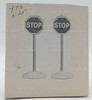 Department 56 The Original Snow Village Stop Sign Set of 2 Accessories 5176-4