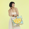 Loungefly Tropical Lemon Floral Convertible Backpack & Tote Crossbody Bag