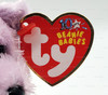 Sherbet Beanie Baby Lilac Bear Plush by Ty 2002