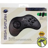 Sega Saturn Black 8-Button Arcade Pad 2.4 GHZ Wireless V2 Video Game Remote 2012