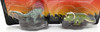 Jurassic Park Ceratosaurus & Triceratops Die Cast Dinosaur Figures & Cards 1993